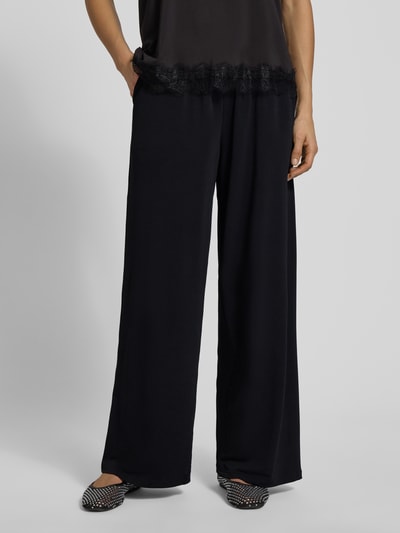 ICHI Comfortbroek van crêpe, model 'Lima' Zwart - 4