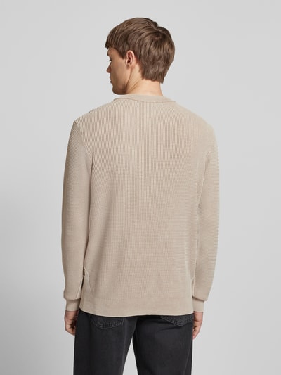 G-Star Raw Strickpullover mit Label-Stitching Beige 5