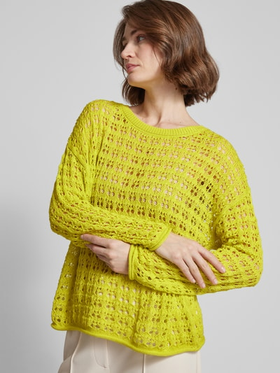 Smith and Soul Strickpullover mit Grobstrick Neon Gelb 3