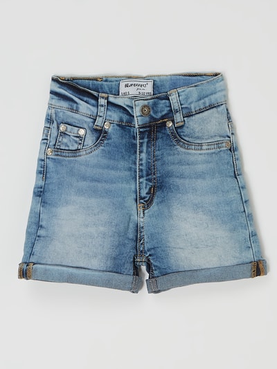 Blue Effect High Waist Jeansshorts mit Stretch-Anteil  Hellblau 1