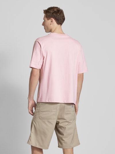 Low Lights Studios T-Shirt mit Label-Print Modell 'Startail' Pink 5