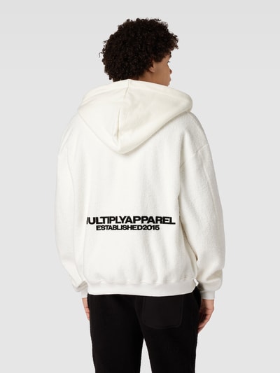 Multiply Apparel Sweatjacke mit Eingrifftaschen Modell 'BRUSHED' Offwhite 5