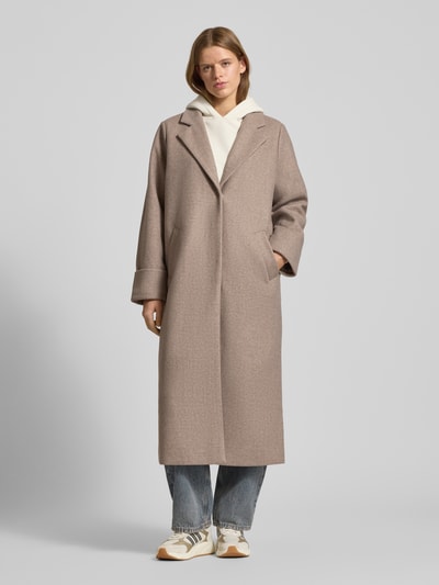 Noisy May Mantel mit Reverskragen Modell 'CADDY' Beige Melange 4