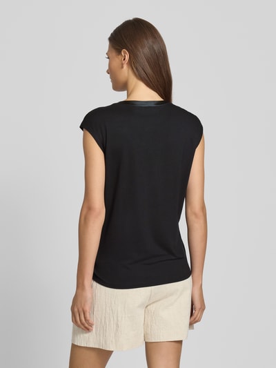 Jake*s Collection Regular Fit Blusentop mit Kappärmeln Black 5