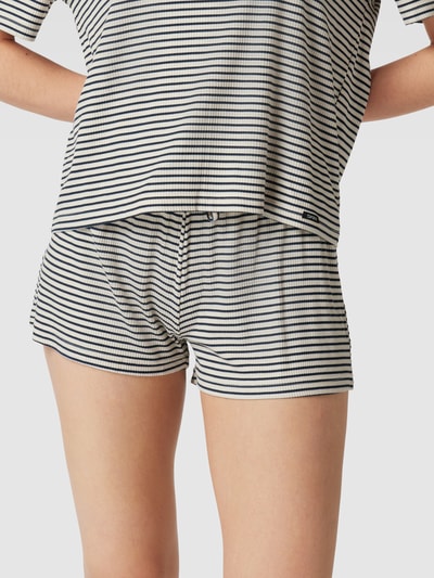 Skiny Pyjama-Shorts mit Streifenmuster Modell 'Stripes' Offwhite 3