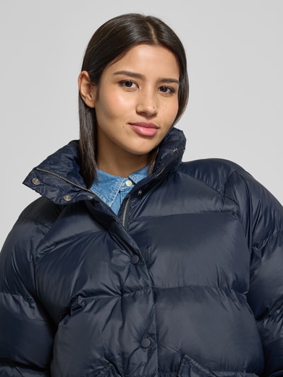 Samsøe Samsøe Kurtka pikowana z kapturem i kieszeniami z patką model ‘SAHANAY’ Granatowy 3