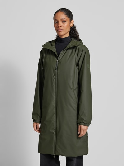 RAINS Parka z zamkiem błyskawicznym dwustronnym model ‘Lohja’ Khaki 4