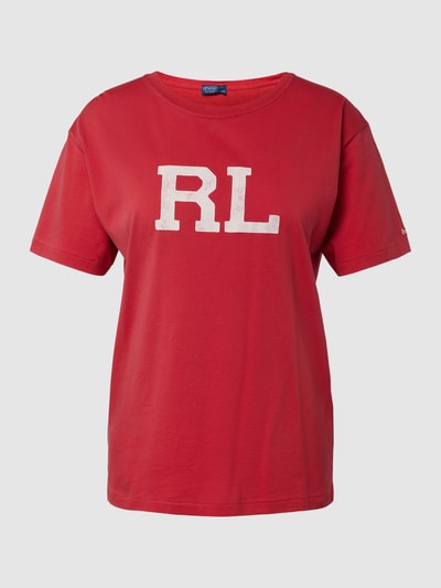 Polo Ralph Lauren T-Shirt mit Label-Print Hellrot 2