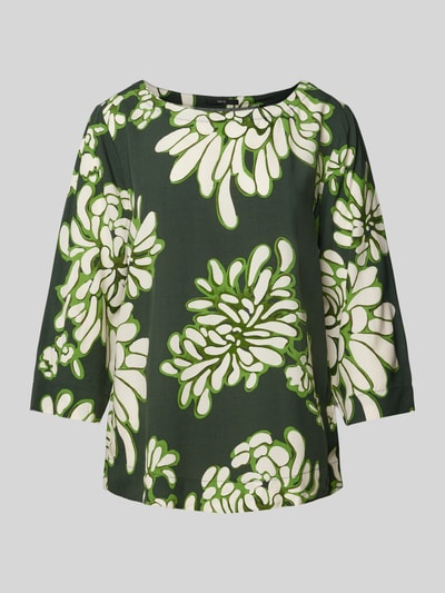 Zero Blouse met all-over motief Donkergroen - 2