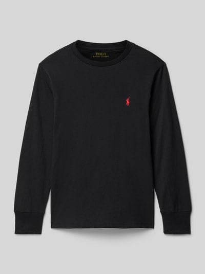 Polo Ralph Lauren Teens Longsleeve mit Rundhalsausschnitt und Label-Stitching Black 1