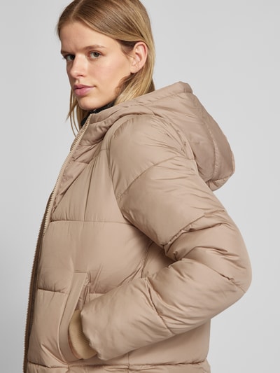 Pieces Steppjacke mit Kapuze Modell 'BEE' Sand Melange 3