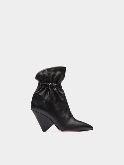 Isabel Marant Ankle Boots Lileas aus Lammleder Black 3