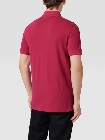 BOSS Orange Slim Fit Poloshirt mit Label-Print Modell 'Prime' Fuchsia 5