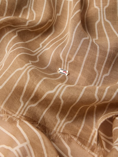 Tommy Hilfiger Sjaal met korte franjes Beige - 2
