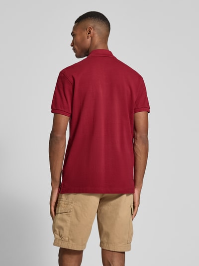 Napapijri Koszulka polo o kroju regular fit z wyhaftowanym logo model ‘CLANIS’ Bordowy 5