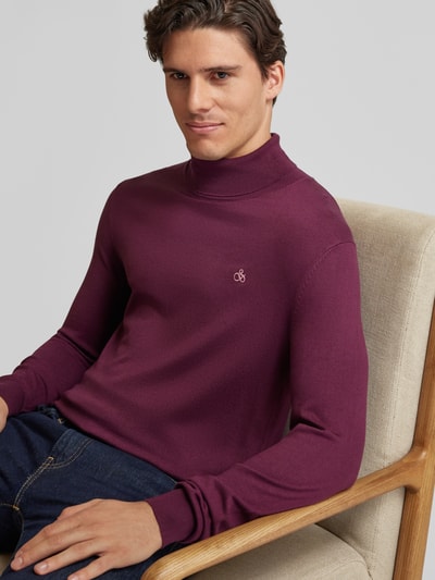 Scotch & Soda Strickpullover mit Rollkragen Bordeaux 3