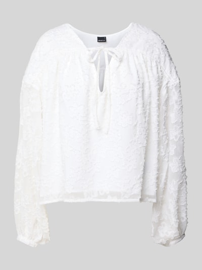 Gina Tricot Blouseshirt met druppelvormige hals Offwhite - 2