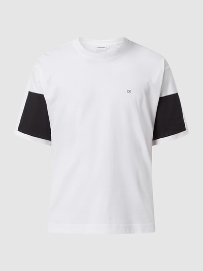 CK Calvin Klein T-shirt z bawełny  Biały 2