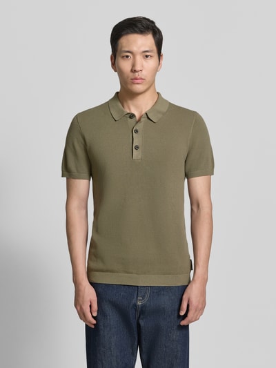 s.Oliver RED LABEL Koszulka polo z czystej bawełny o kroju regular fit Khaki 4