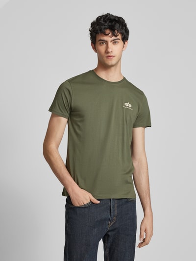 Alpha Industries T-shirt z nadrukiem z logo Zielony 4