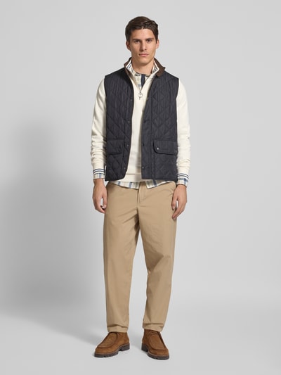 Barbour Slim Fit Sweatshirt aus reiner Baumwolle Modell 'ROSFORD' Sand 1