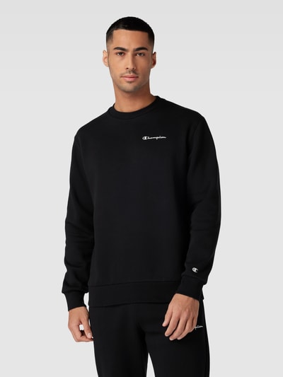 CHAMPION Sweatshirt mit Label-Details Modell 'Rochester' Black 4