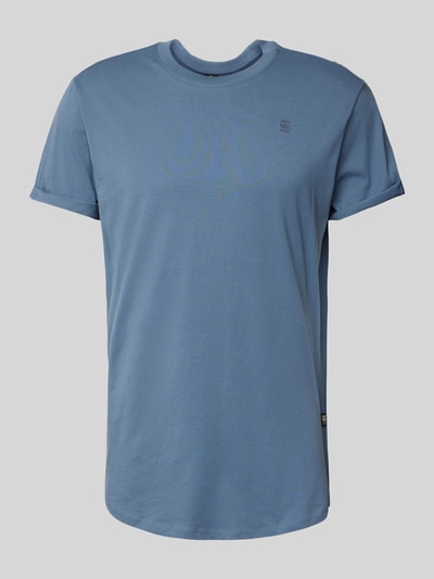 G-Star Raw T-Shirt mit Label-Print Rauchblau 1