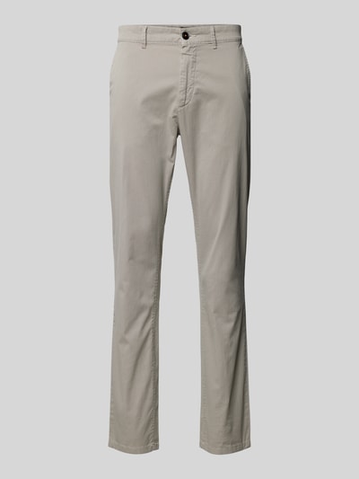 BOSS Orange Slim fit chino met paspelzakken Beige - 2