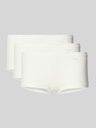 Sloggi Pants mit Label-Print im 3er-Pack Modell 'GO Crush' Offwhite 1