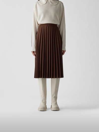 VETEMENTS Midirock mit Label-Print  Bordeaux Rot 4