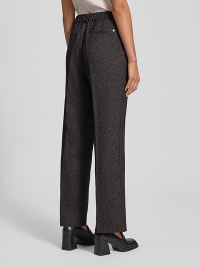 MOS MOSH Stoffen broek met persplooi, model 'Bai' Antraciet gemêleerd - 5