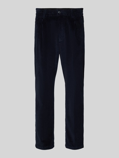 Drykorn Slim fit pantalon met structuurmotief Marineblauw - 2