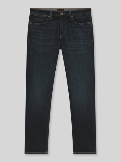 BOSS Orange Slim Fit Jeans aus Baumwoll-Mix im 5-Pocket-Design Dunkelblau 2