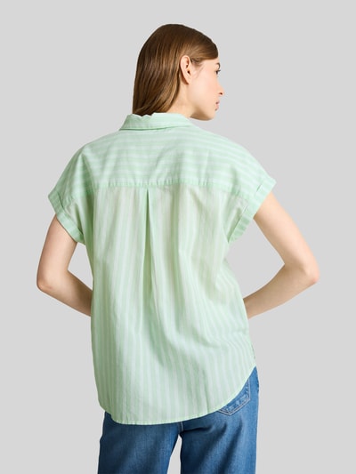 Tom Tailor Denim Relaxed Fit Bluse aus reiner Baumwolle Schilf 5