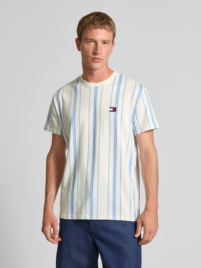 Tommy Jeans Regular fit T-shirt van puur katoen Offwhite - 4