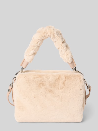 Coccinelle Handtas met imitatiebont, model 'BOHEME' Zand - 2