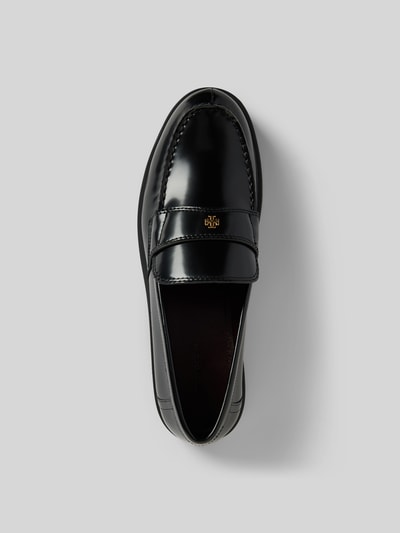 Tory Burch Penny-Loafer aus echtem Leder Black 4