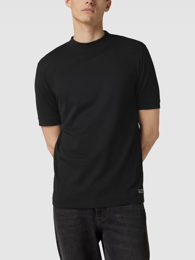 Drykorn T-Shirt mit Strukturmuster Modell 'DUSTIN' Schwarz 4
