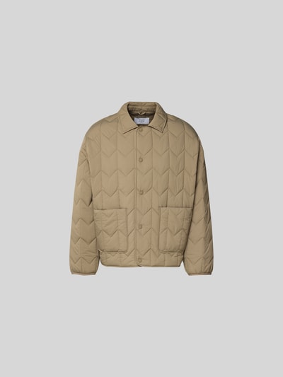 MAISON KITSUNÉ Blouson mit Druckknopfleiste Taupe 2