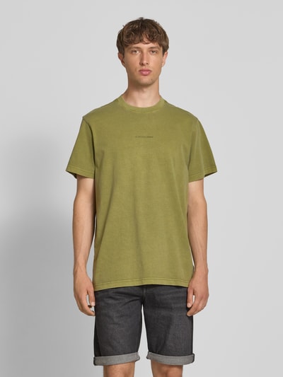 G-Star Raw T-shirt z naszywką z logo Oliwkowy 4