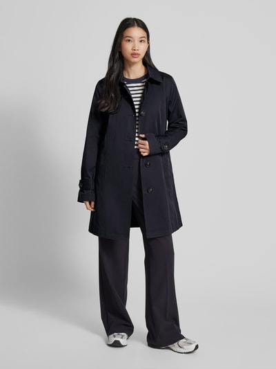 comma Trenchcoat met riem Marineblauw - 1