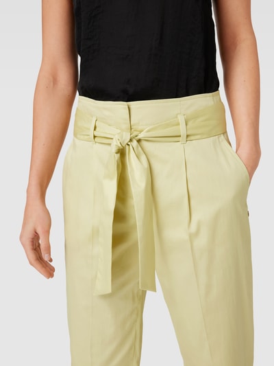 Marc Cain Stoffen broek met labeldetail Lichtgroen - 3