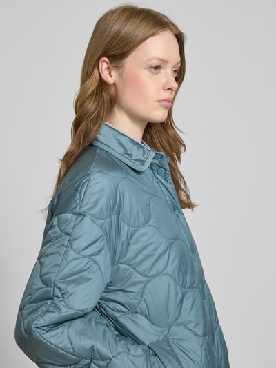 MM Loose fit gewatteerd jack met zijde, model 'ZANTE' Lichtblauw - 3