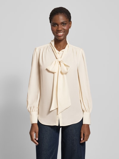 Lauren Ralph Lauren Schluppenbluse mit Schleifen-Detail Modell 'KLARYCE' Sand 4