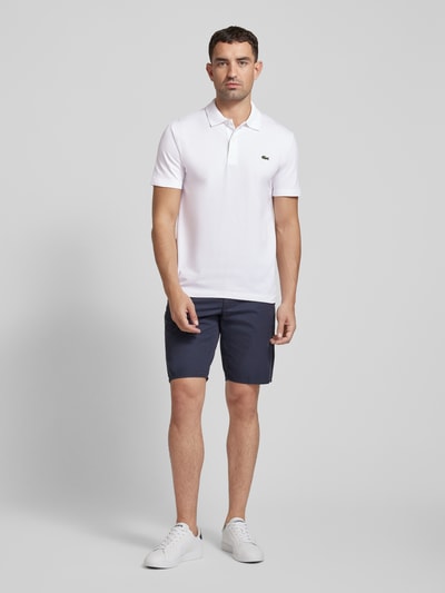 Lacoste Poloshirt mit Label-Detail Weiss 1