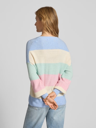 Only Loose Fit Strickpullover aus Viskose-Mix Modell 'ATIA' Hellblau 5