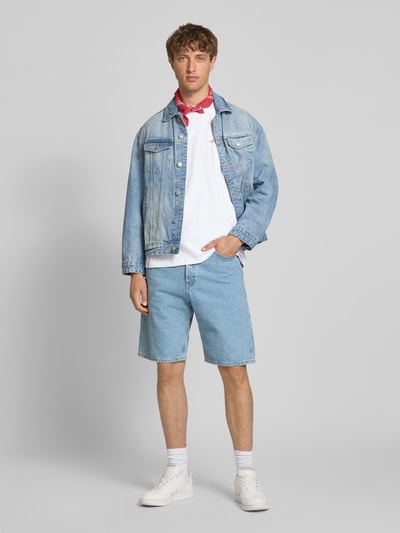 ANOTHER COTTON LAB Oversized T-Shirt mit Statement- und Label-Print Weiss 1