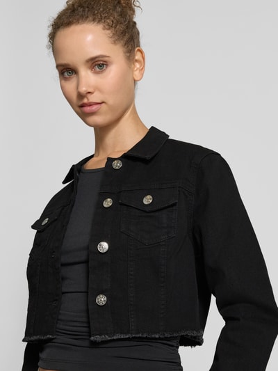 Only Regular Fit Jeansjacke aus Baumwoll-Mix Modell 'WONDER' Black 3