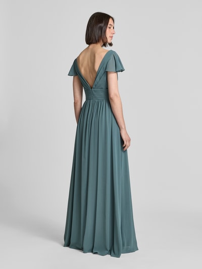 Mascara Abendkleid mit V-Ausschnitt Oliv 5