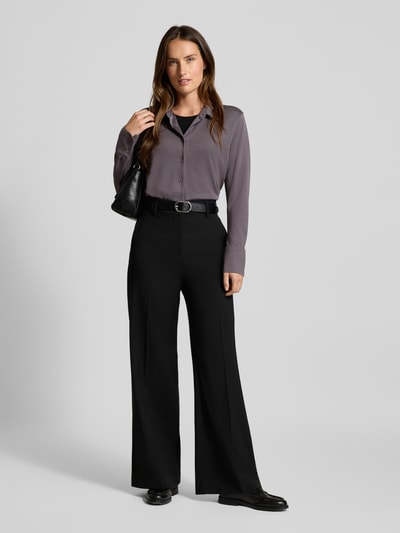 Windsor Regular Fit Bluse aus Lyocell-Mix mit Label-Detail Purple 1